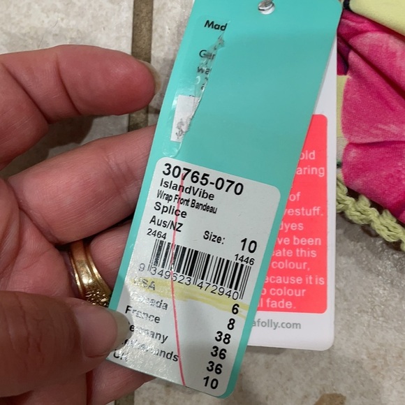 NWT Seafolly Wrap Front Bandeau Bikini Top 6 - Picture 4 of 7